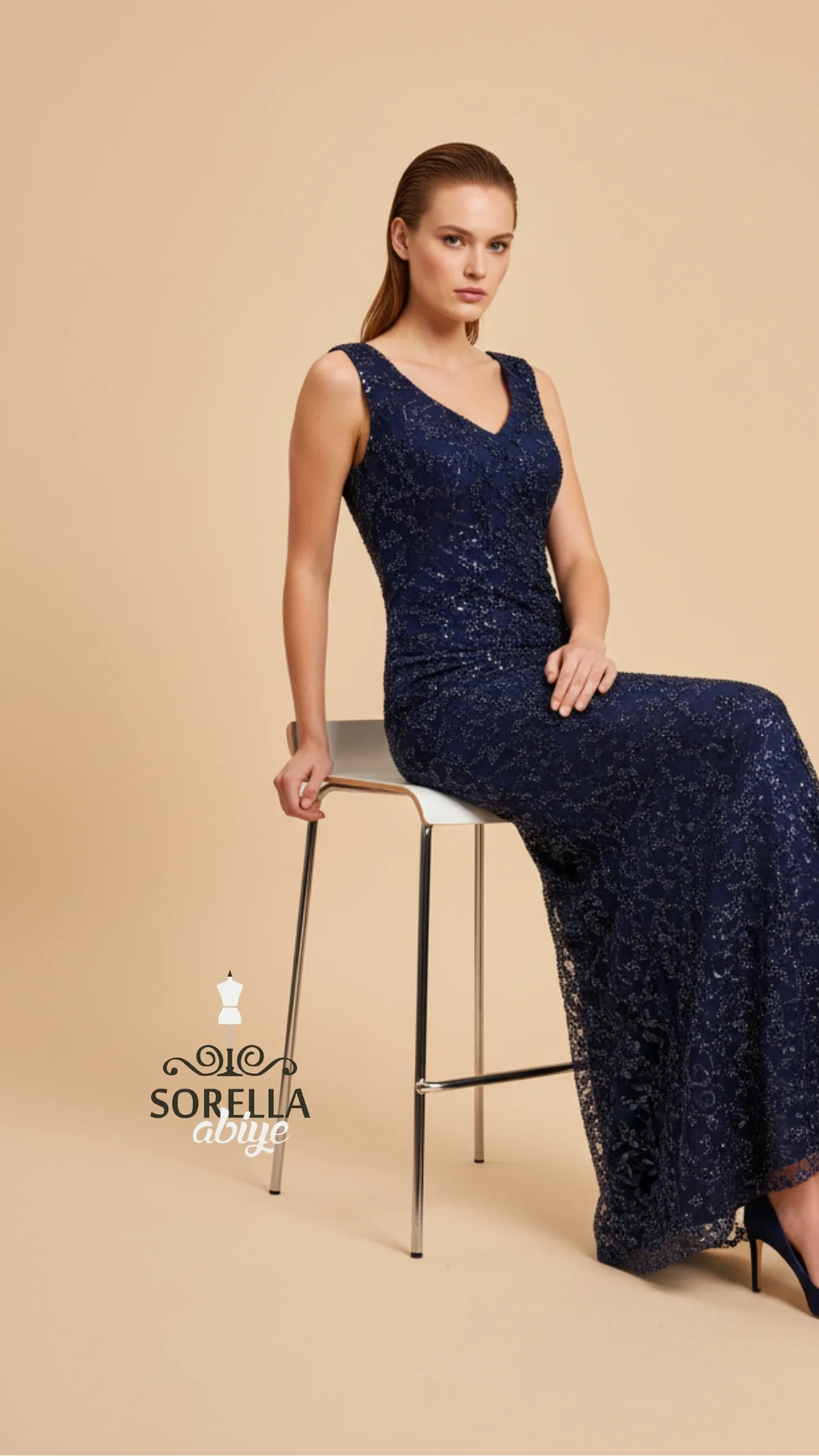 Evening Dress 25230 in Oil Green, view 6
