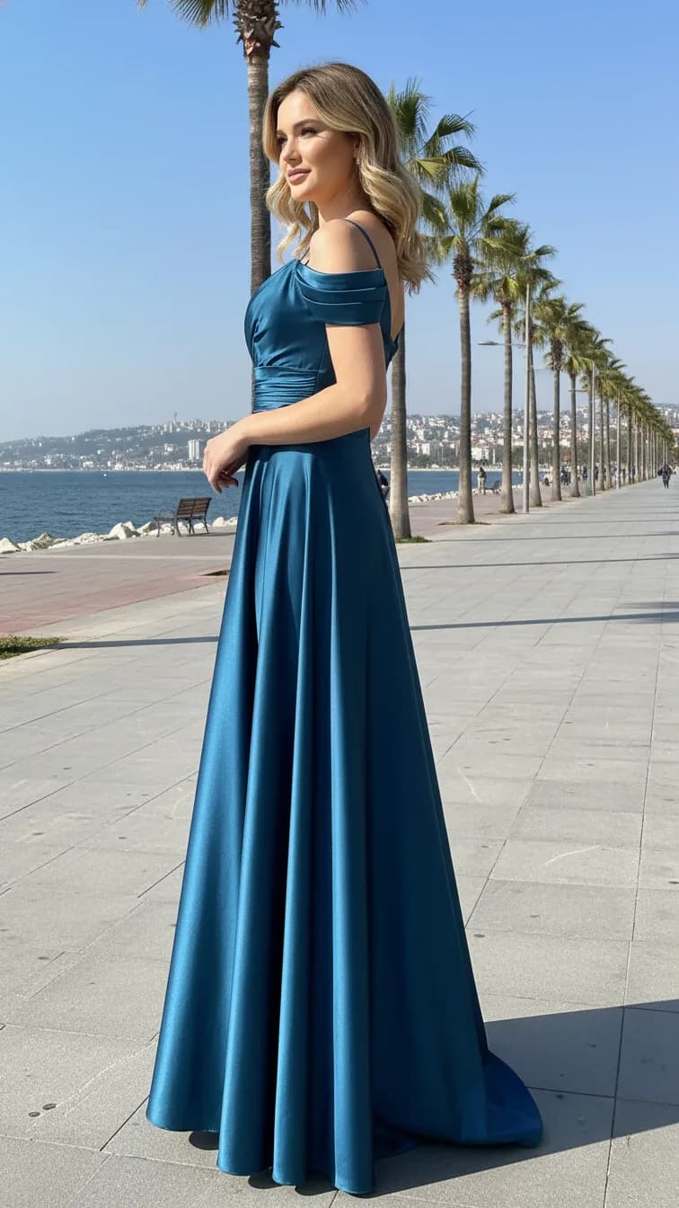 Evening Dress 25244 in Tile, view 7