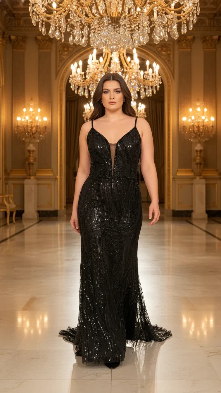 Evening Dress 25250 in Black, view 6
