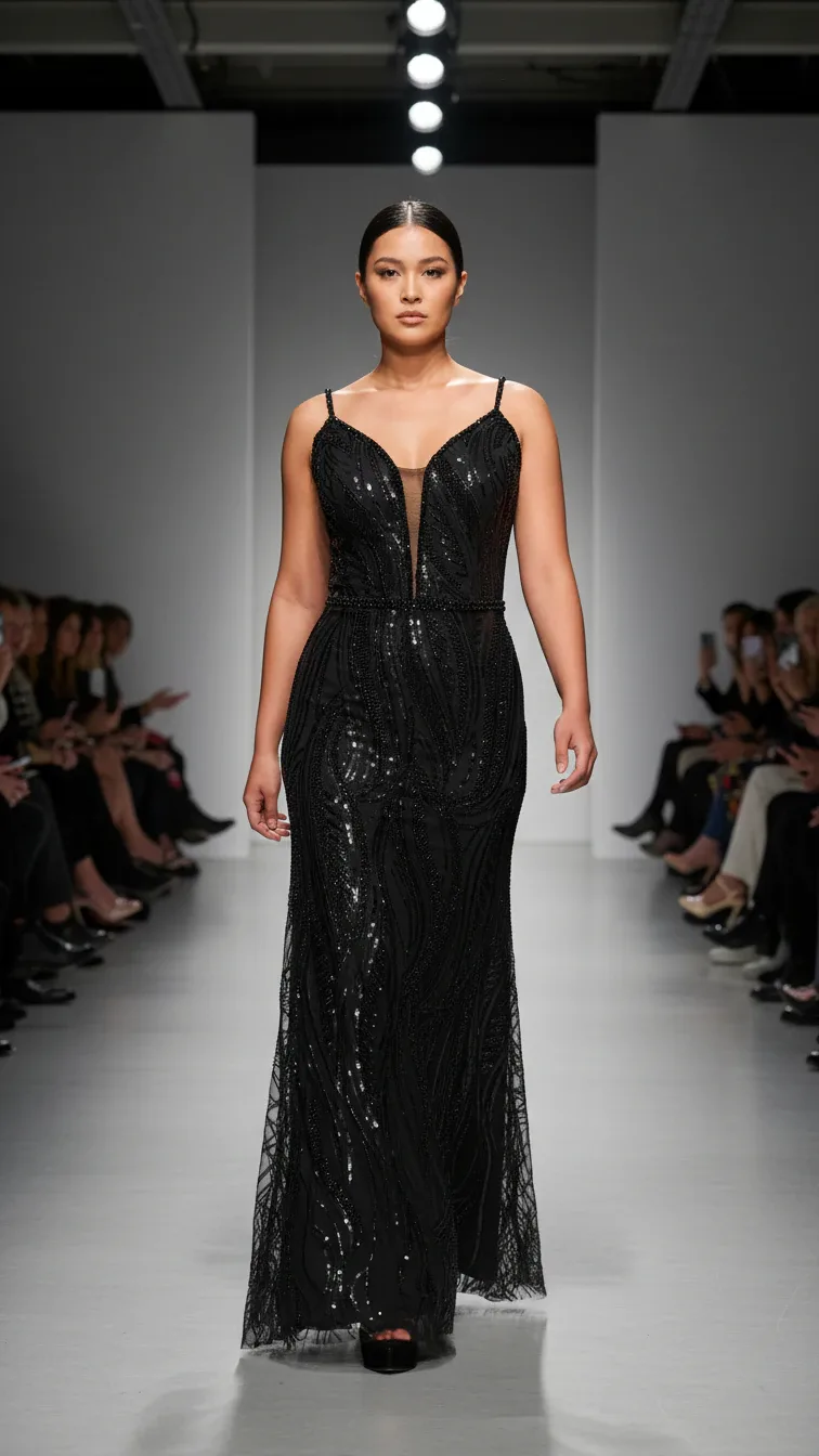 Evening Dress 25250 in Black, view 5