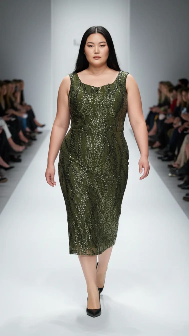 Evening Dress 26233 in Black, front view