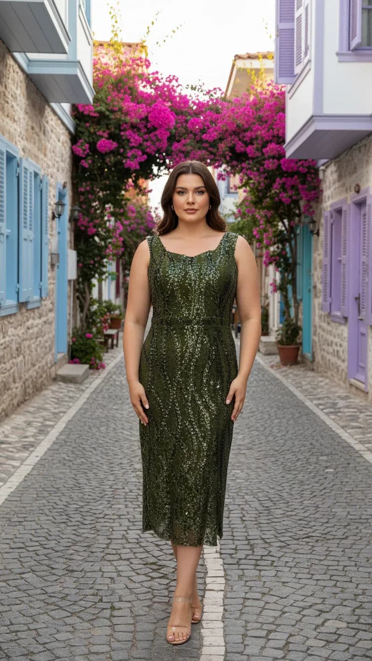 Evening Dress 26233 in Black, side view