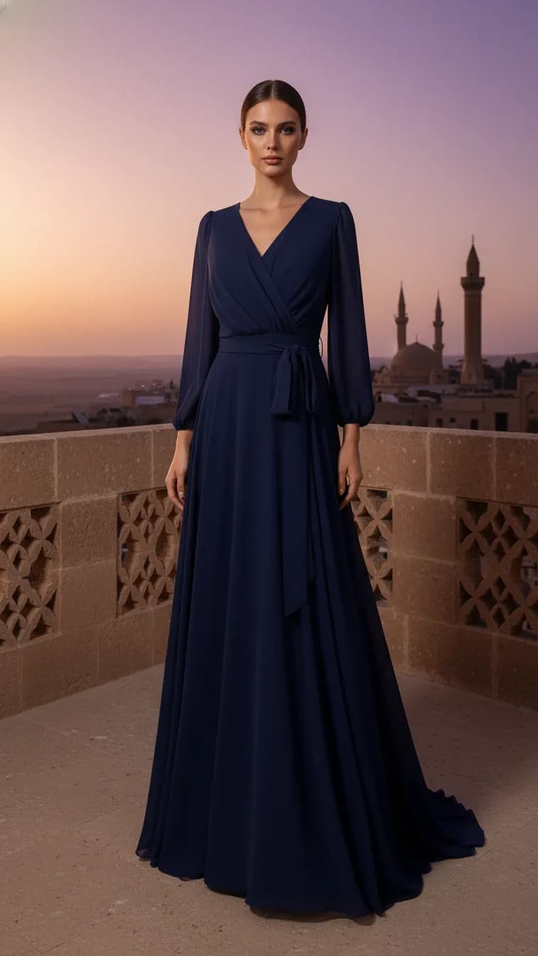 Evening Dress 26257 in Black, view 5