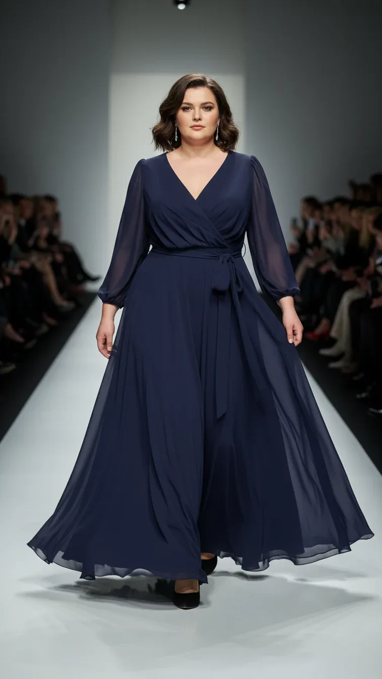 Evening Dress 26257 in Black, detail view