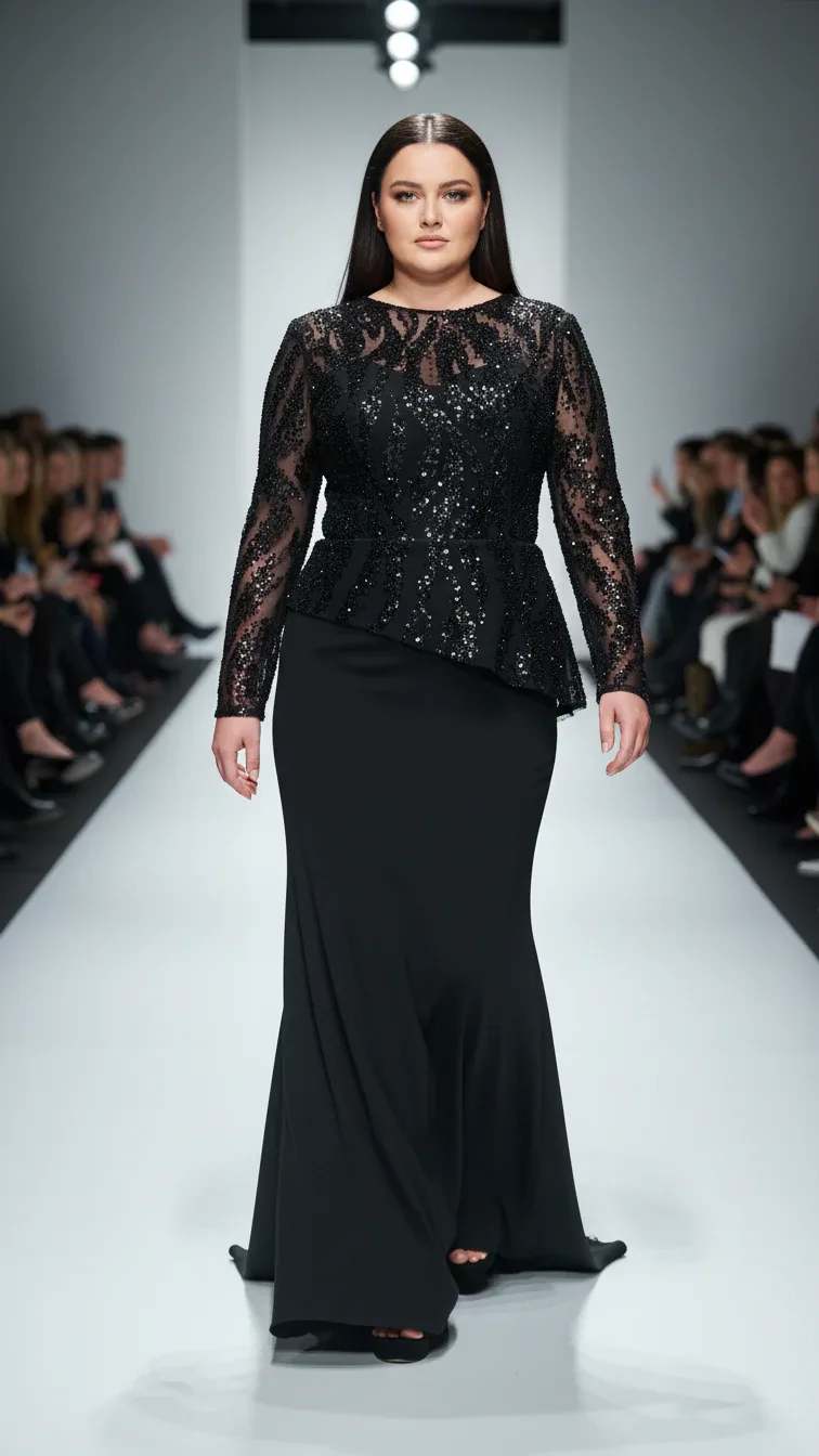 Evening Dress 26262 in Black, view 5